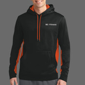 Body Coach Fitness Men's Sports Wick Hoody - Sport Wick ® Fleece Colorblock Hooded Pullover