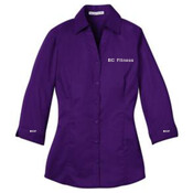 Body Coach Fitness Ladies Three Quarter Sleeve Blouse - Port Authority® Ladies 3/4-Sleeve Blouse. L6290 